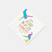 Serviette En Papier Neon Trampoline Park Girls Anniversaire (Coin)