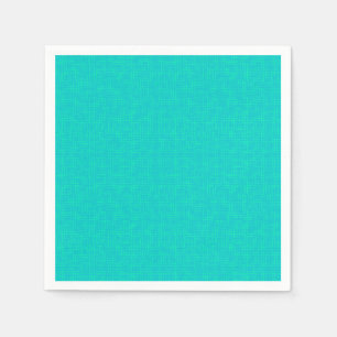 Serviette En Papier Néon turquoise texturé.