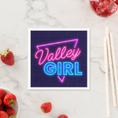 Serviette En Papier Neon Valley Girl (En situation)