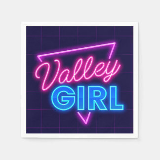 Serviette En Papier Neon Valley Girl