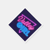 Serviette En Papier Neon Valley Girl (Coin)