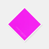 Serviette En Papier Néon-violette moderne (Coin)