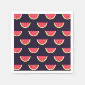 Serviette En Papier Neon Watermelon on Purple Pattern (Devant)
