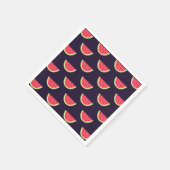 Serviette En Papier Neon Watermelon on Purple Pattern (Coin)