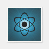 Serviette En Papier Nerdy Papier atomique serviettes, bleu (Devant)