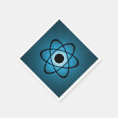 Serviette En Papier Nerdy Papier atomique serviettes, bleu (Coin)
