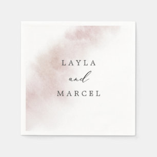 Serviette En Papier Nettoyage aquarelle Mariage blanc