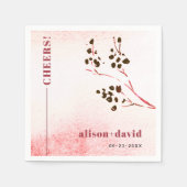 Serviette En Papier Nettoyage et embranchement en aquarelle Japandi CH (Devant)