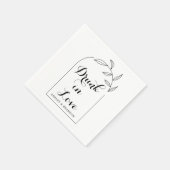 Serviette En Papier Nettoyer les serviettes Mariage minimes Arc (Coin)
