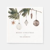 Serviette En Papier Neutral Ornaments Christmas Party (Devant)