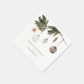 Serviette En Papier Neutral Ornaments Christmas Party (Coin)