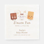 Serviette En Papier Neutral Whimsical S'more Baby shower amusant (Devant)