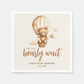 Serviette En Papier Neutre, on peut attendre presque (Devant)