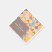 Serviette En Papier Neutres Automnales Terroir Rustique Mariage Sur Me (Coin)