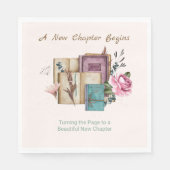 Serviette En Papier New Chapter Begins Floral New Beginnings (Devant)