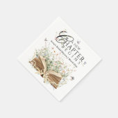 Serviette En Papier New Chapter Book Theme bridal shower (Coin)