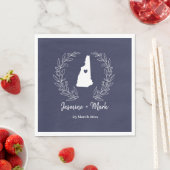 Serviette En Papier New Hampshire Destination Wedding Party (En situation)