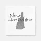 Serviette En Papier New Hampshire Granite State Hampshirite Party (Devant)
