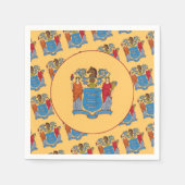 Serviette En Papier New Jerseyan Flag, Flag of New Jersey (Devant)