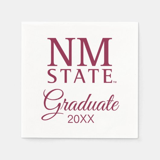 Serviette En Papier New Mexico State University Graduation (Devant)