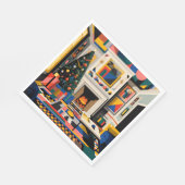 Serviette En Papier New Wave 1980s Pop Art Christmas Napkins (Coin)