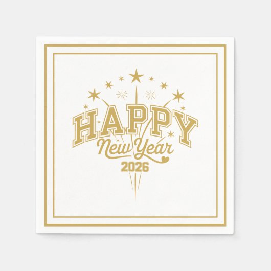 Serviette En Papier New Year (Devant)