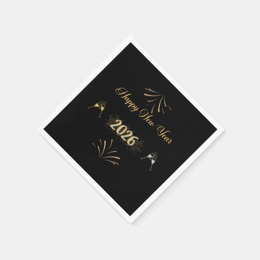 Serviette En Papier New Year Sparkle Paper Napkin (Coin)