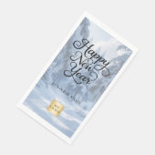 Serviette En Papier New Year winter wonderland business logo (Coin)