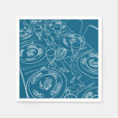 Serviette En Papier New Year's Day Brunch Tablescape (Devant)