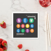 Serviette En Papier New York (En situation)