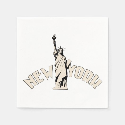 Serviette En Papier New York (Devant)