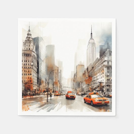 Serviette En Papier New York (Devant)