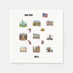 Serviette En Papier New York