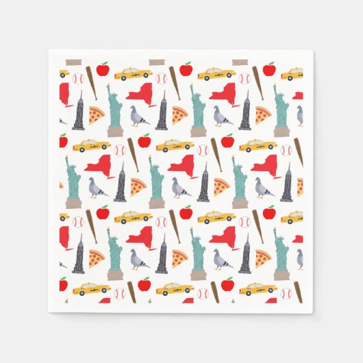 Serviette En Papier New York (Devant)