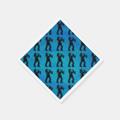 Serviette En Papier New York Boogie Nuits Saxophone Bleu (Coin)