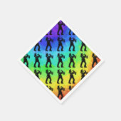 Serviette En Papier New York Boogie Nuits Saxophone Rainbow (Coin)