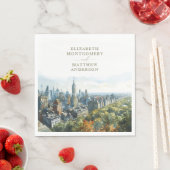 Serviette En Papier New York Central Park (En situation)