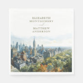 Serviette En Papier New York Central Park (Devant)