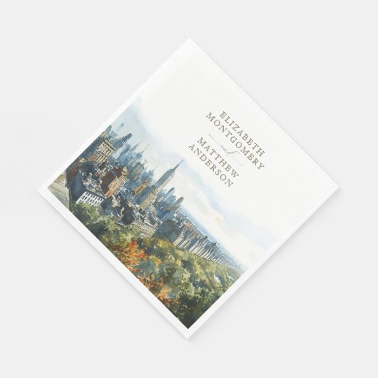 Serviette En Papier New York Central Park (Coin)