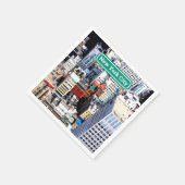 Serviette En Papier New York City coloré moderne (Coin)