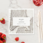 Serviette En Papier New York City Destination Mariage NYC (En situation)