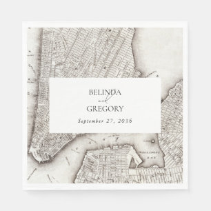 Serviette En Papier New York City Destination Mariage NYC