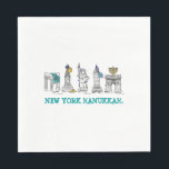 Serviette En Papier New York Hanoukka Chanukah NYC Fêtes juives<br><div class="desc">Les serviettes sont une illustration originale des bâtiments de New York "habillés" pour Hanoukka ! Cette illustration de Chanukah est également disponible sur d'autres produits. Ne vois-tu pas ce que tu cherches ? Vous avez besoin d'aide pour la personnalisation ? Contactez Rebecca pour avoir quelque chose conçu pour vous.</div>