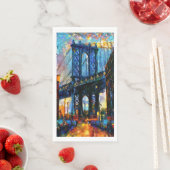 Serviette En Papier New York - Papier Serviettes d'hôtes (En situation)