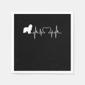 Serviette En Papier Newfie | Heartbeat Newfoundland | Cute Newfie (Devant)