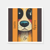 Serviette En Papier Nez de chien (Devant)