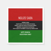 Serviette En Papier NGUZO SABA Happy Kwanzaa personnalisé (Devant)