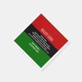 Serviette En Papier NGUZO SABA Happy Kwanzaa personnalisé (Coin)