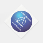 Serviette En Papier Ni Dieu, Ni Maître Symbole d'anarchie (Coin)