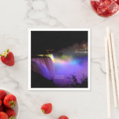 Serviette En Papier Niagara Falls, Dancing Lights, (En situation)